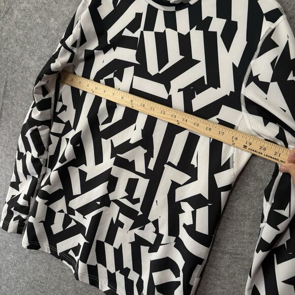 Nike Pro Combat Hyperwarm Dri Fit Max Mens Sz M Black White Fitted Compression - Picture 11 of 11